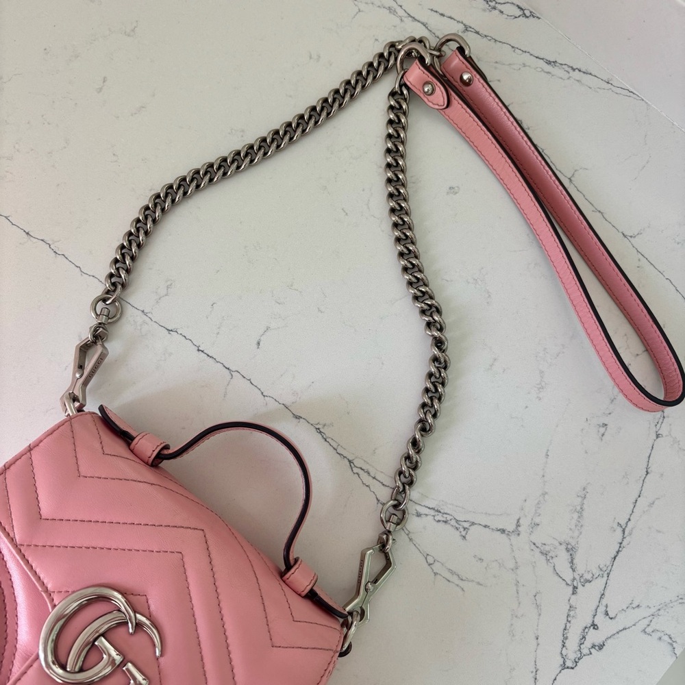 Gucci GG Marmont Mini Top Handle Bag - Picture 11 of 17